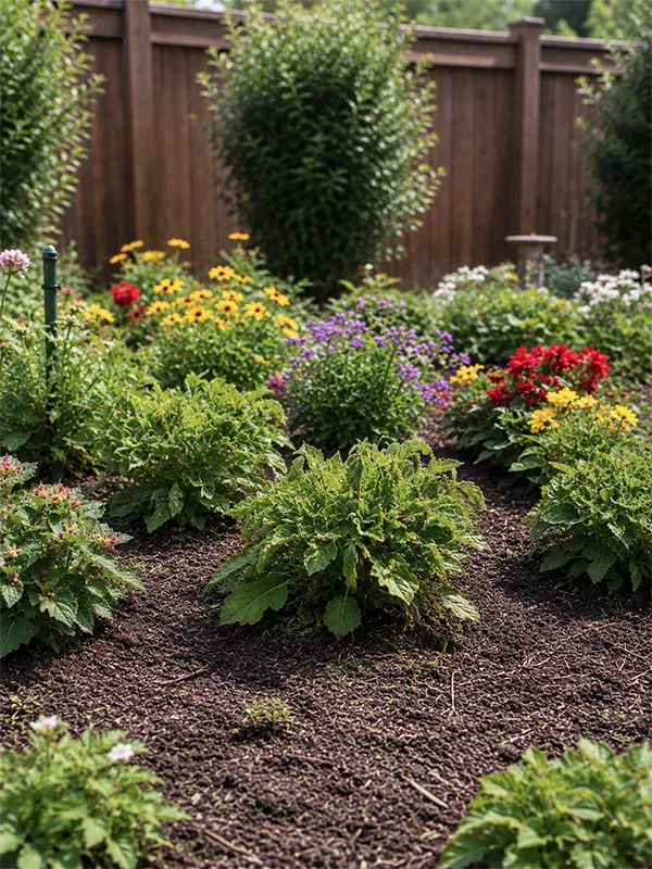 Before - Bare soil with weeds